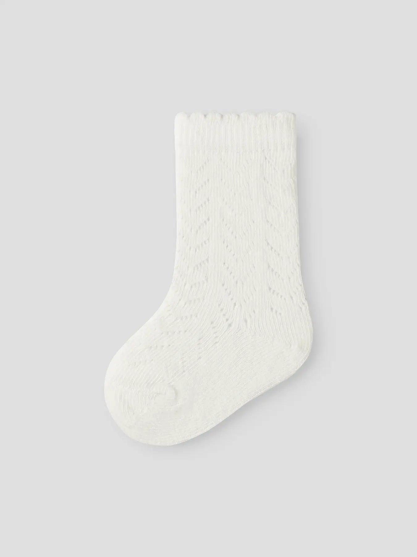 Lil'Atelier - pointelle kniekousen baby - coconut milk