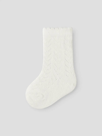Lil'Atelier - pointelle kniekousen baby - coconut milk