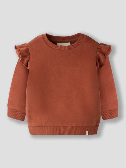 Lil'Atelier - sweater with ruches - maple syrup