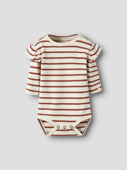 Lil'Atelier - body Mia stripe - turtledove/maple syrup