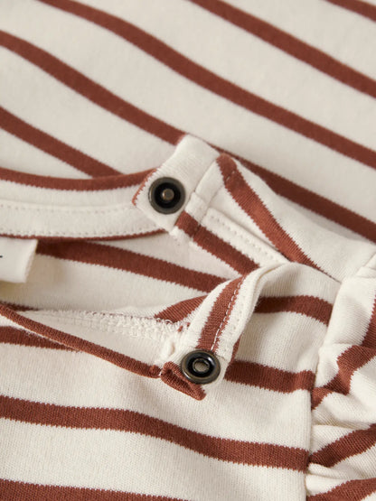Lil'Atelier - body Mia stripe - turtledove/maple syrup
