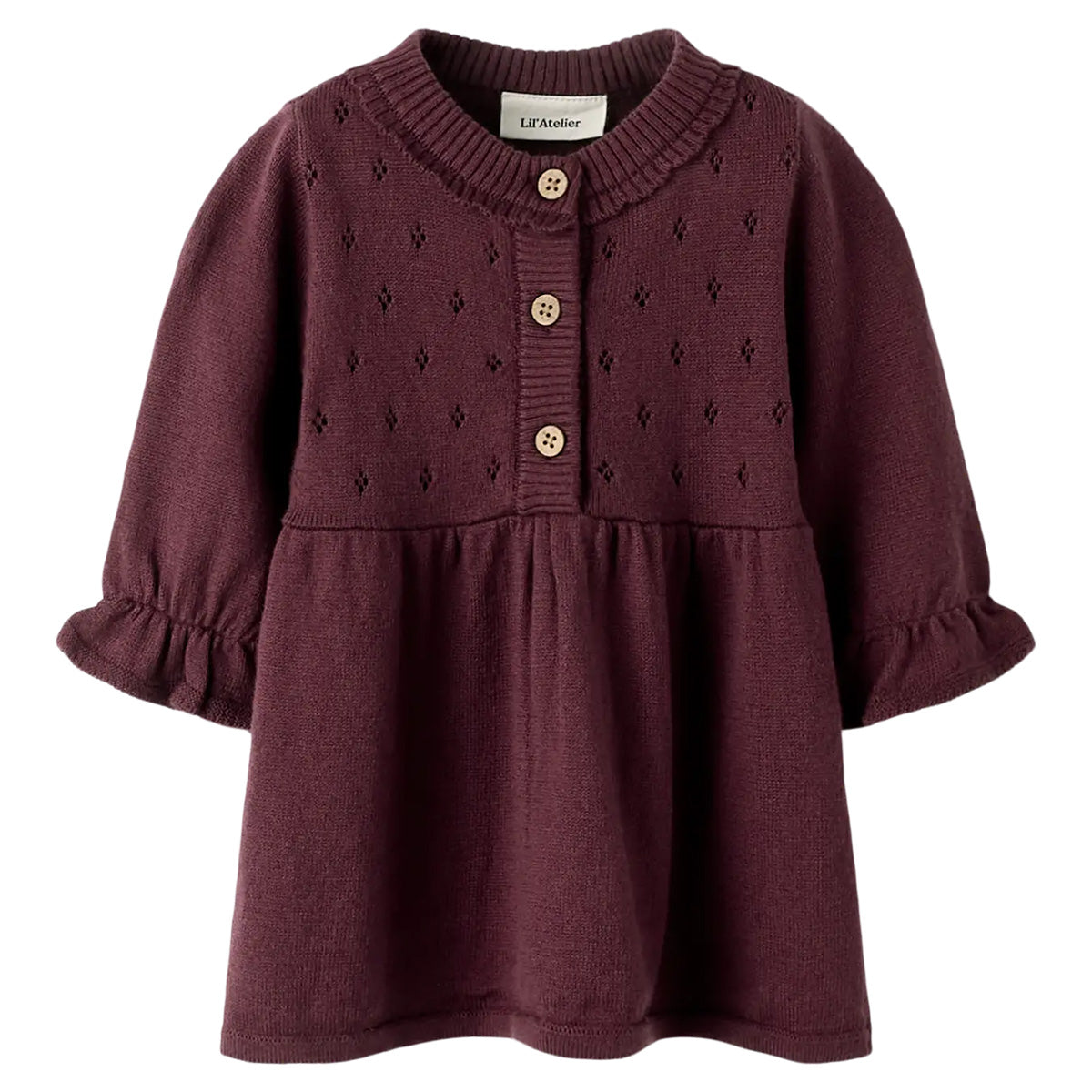 Lil'Atelier - knit dress baby - Catawba Grape