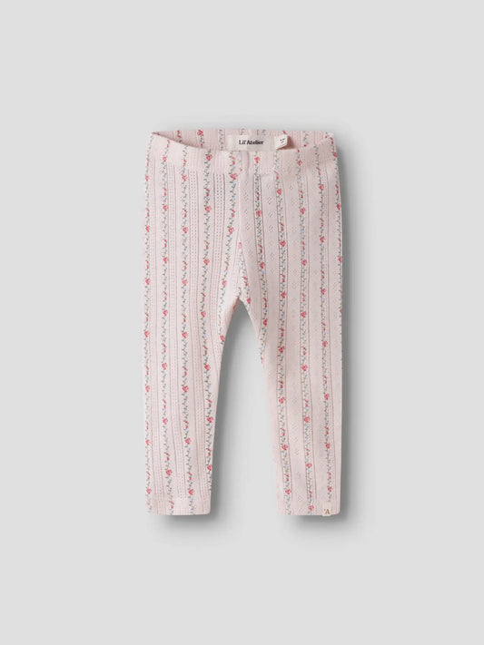 Lil'Atelier - ajour legging Rachello - morganite flower