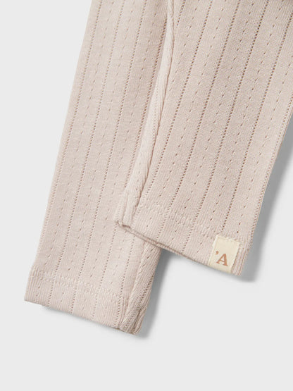 Lil'Atelier - ajour legging - gray morn