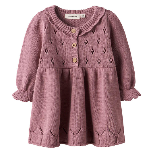 Lil'Atelier - knit dress Lia baby - nostalgia rose