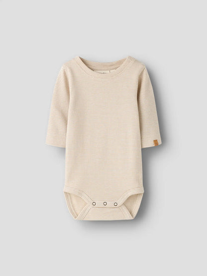 Lil'Atelier - longsleeve body - oxford tan stripe