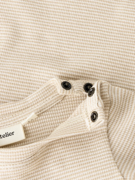 Lil'Atelier - longsleeve body - oxford tan stripe