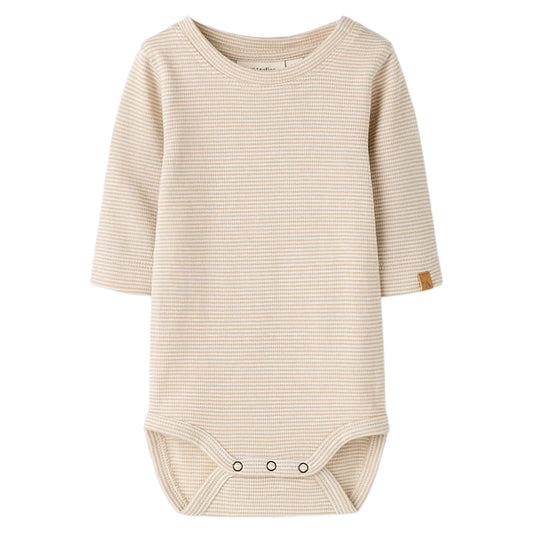 Lil'Atelier - longsleeve body - oxford tan stripe