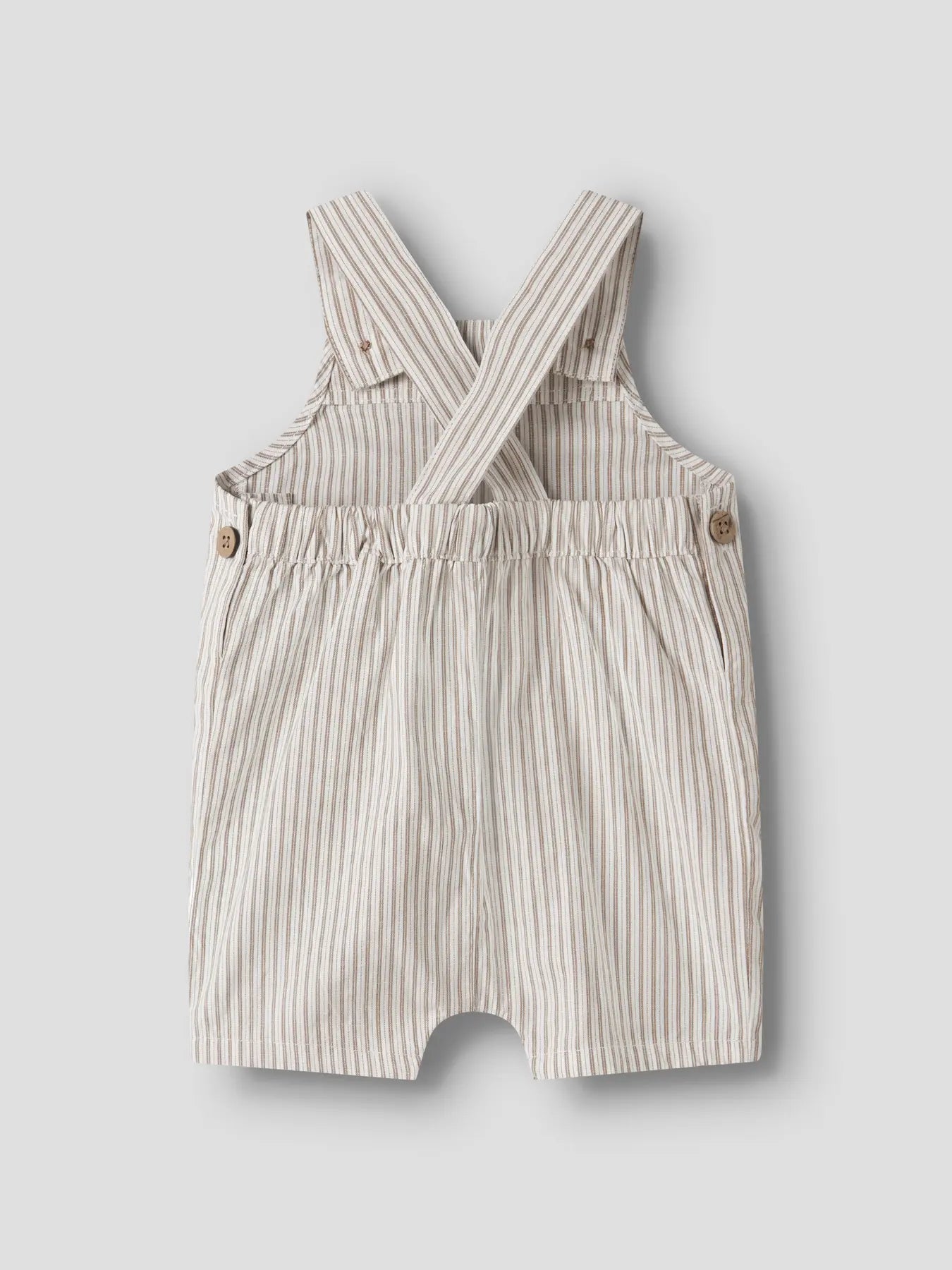 Lil'Atelier - shortall stripe - coca mocha