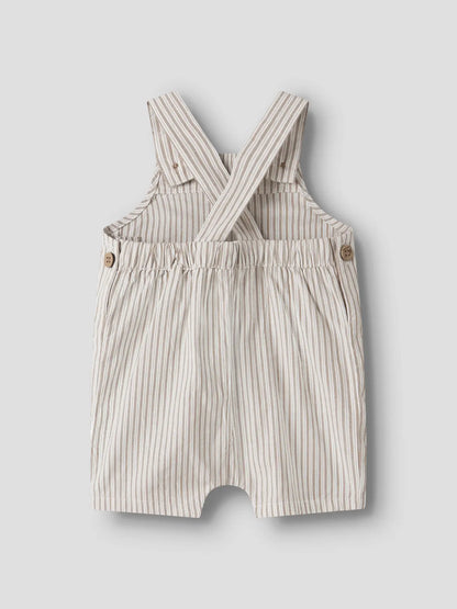 Lil'Atelier - shortall stripe - coca mocha