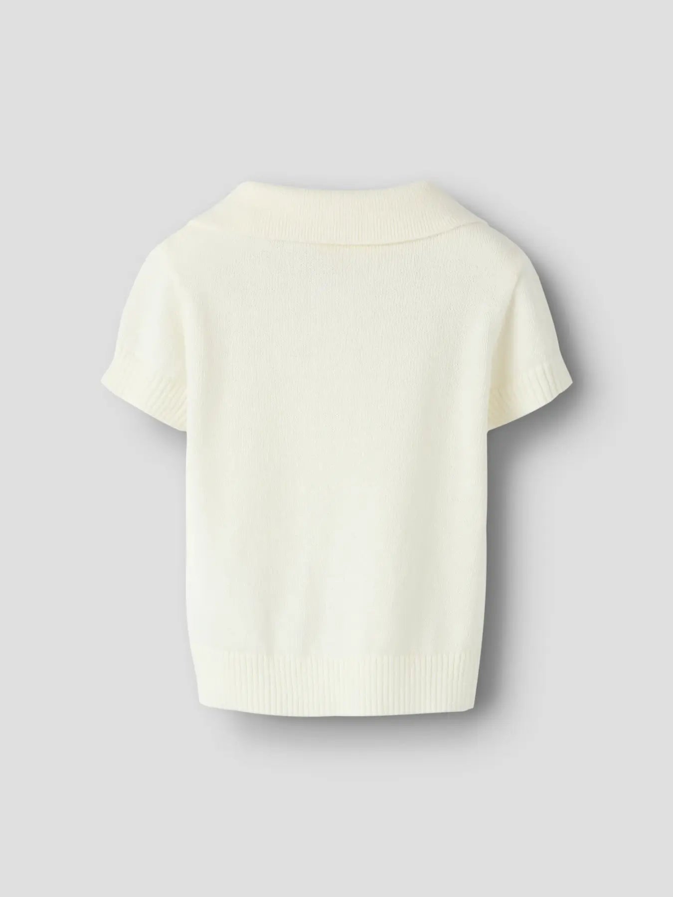 Lil'Atelier - knitted polo baby - coconut milk