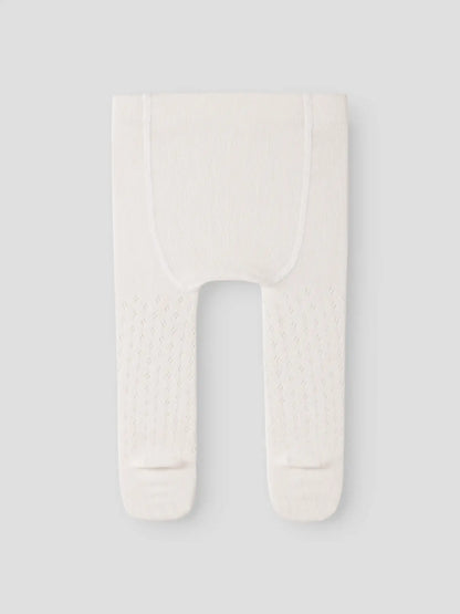 Lil'Atelier - pointelle pantyhose baby - turtledove