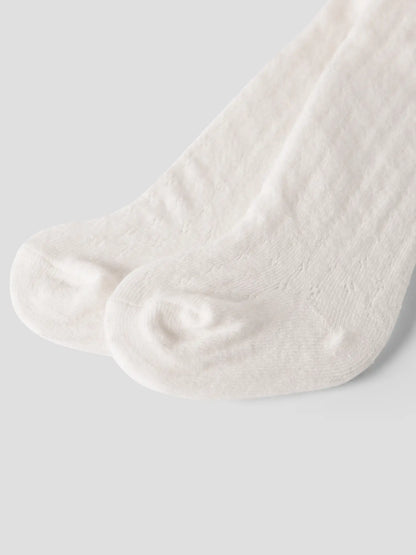 Lil'Atelier - pointelle pantyhose baby - turtledove