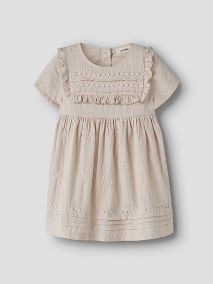 Lil'Atelier - woven dress - pumice stone beige