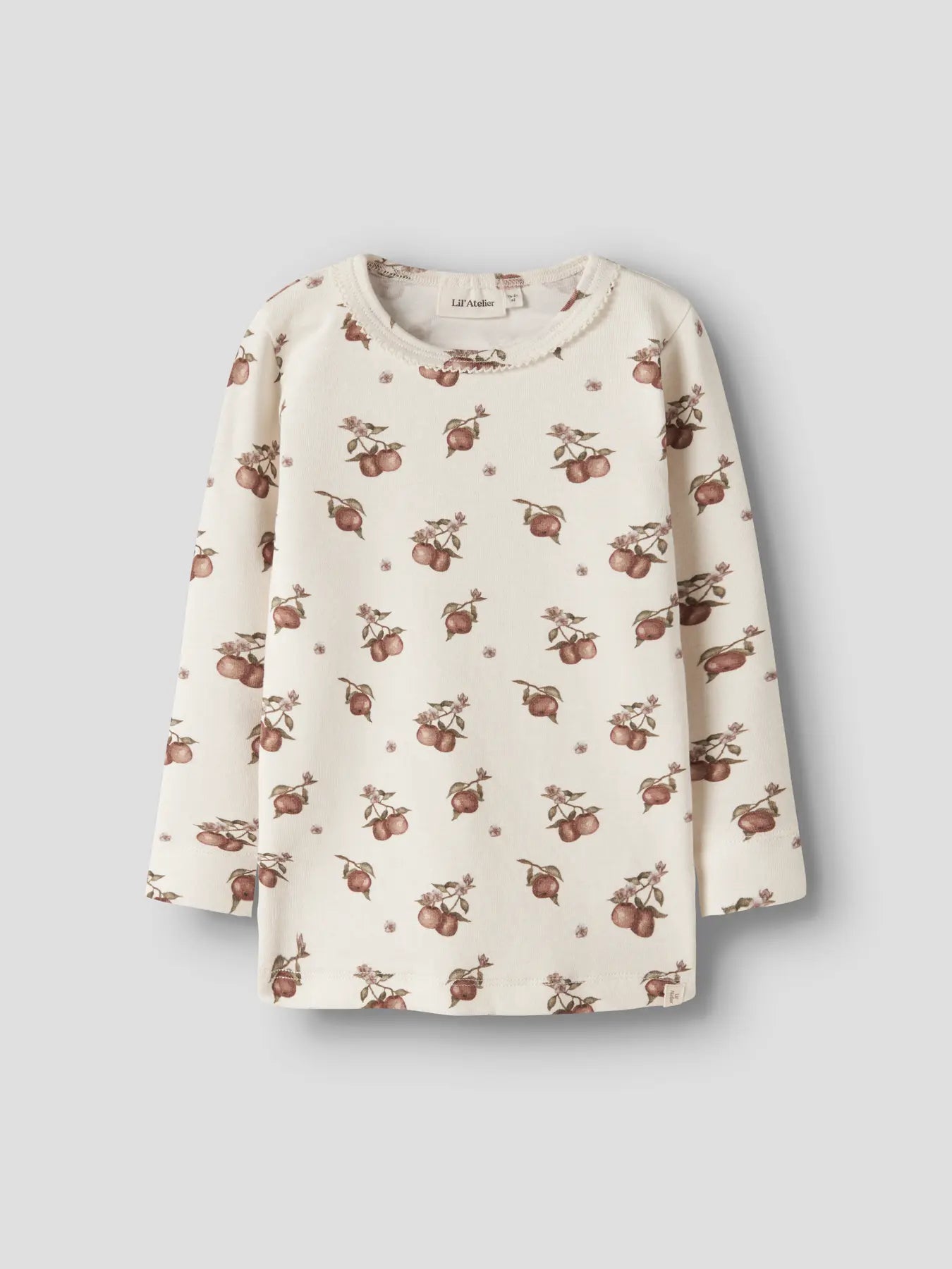 Lil'Atelier - slim fit top apple - turtledove/maple syrup