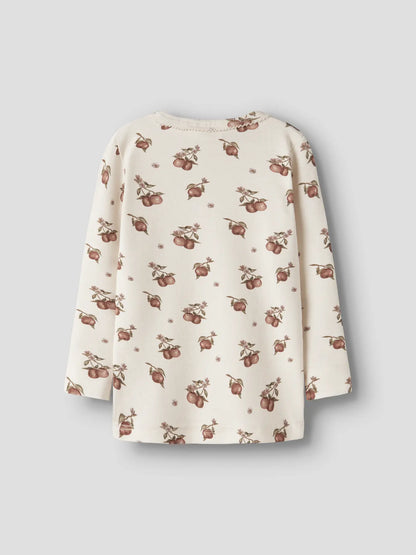 Lil'Atelier - slim fit top apple - turtledove/maple syrup