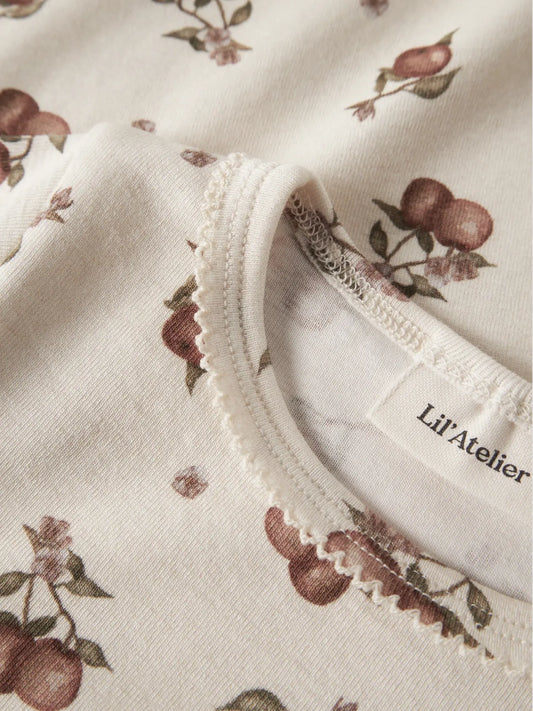 Lil'Atelier - slim fit top apple - turtledove/maple syrup