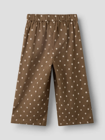 Lil'Atelier - wide leg pants Hulla - teak flower