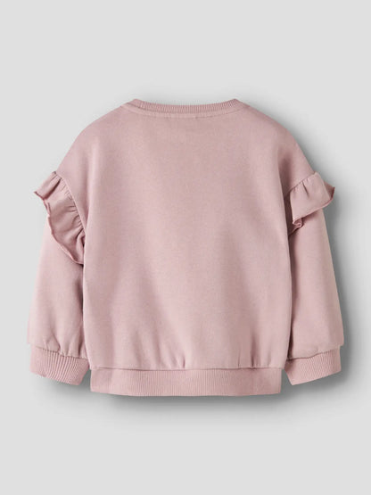 Lil'Atelier - sweater with frills - zephyr pink