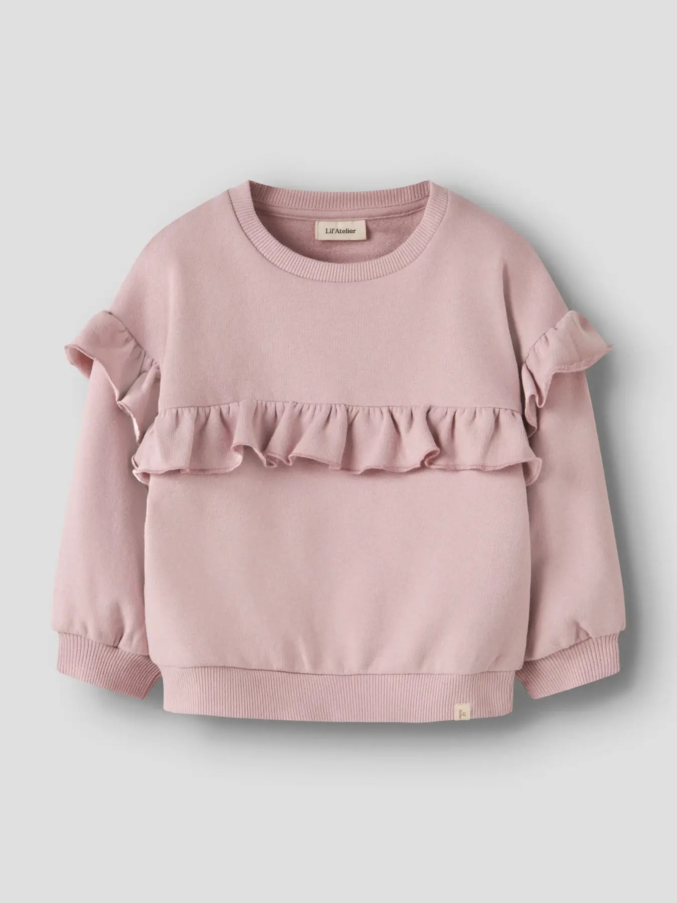 Lil'Atelier - sweater with frills - zephyr pink