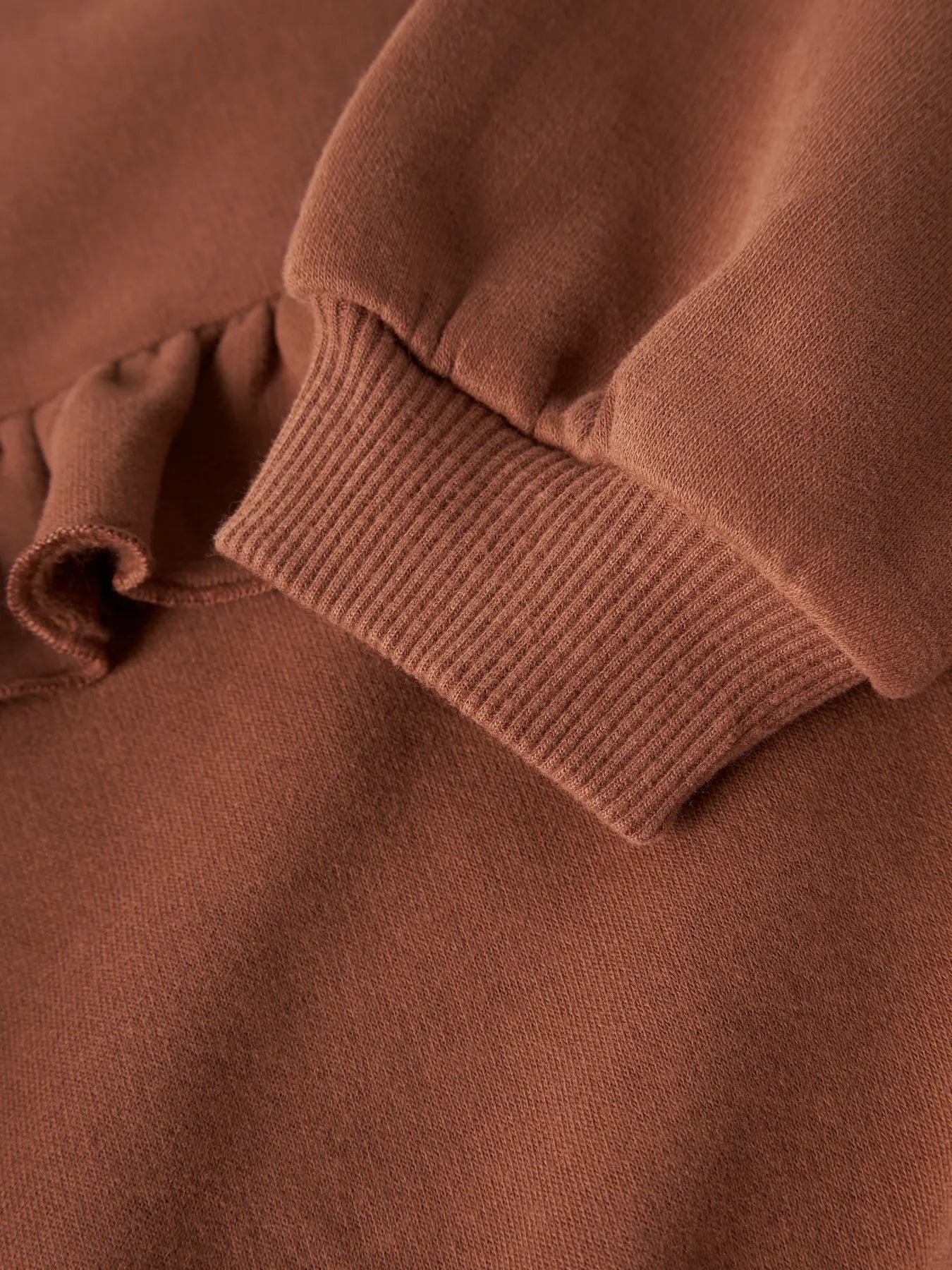 Lil'Atelier - sweater with frill - maple syrup