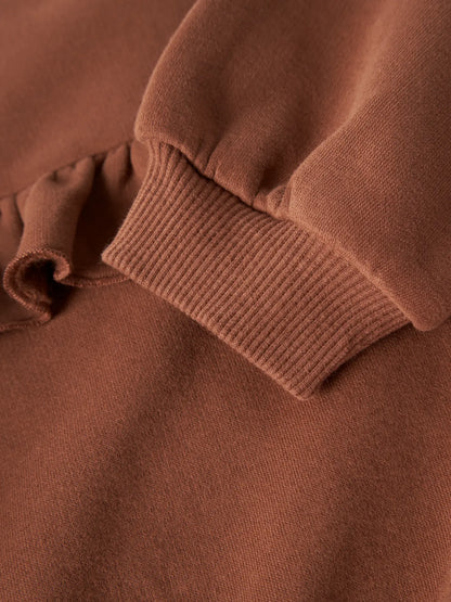 Lil'Atelier - sweater with frill - maple syrup