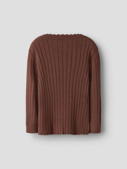 Lil'Atelier - knit top Nelsan - mahogany