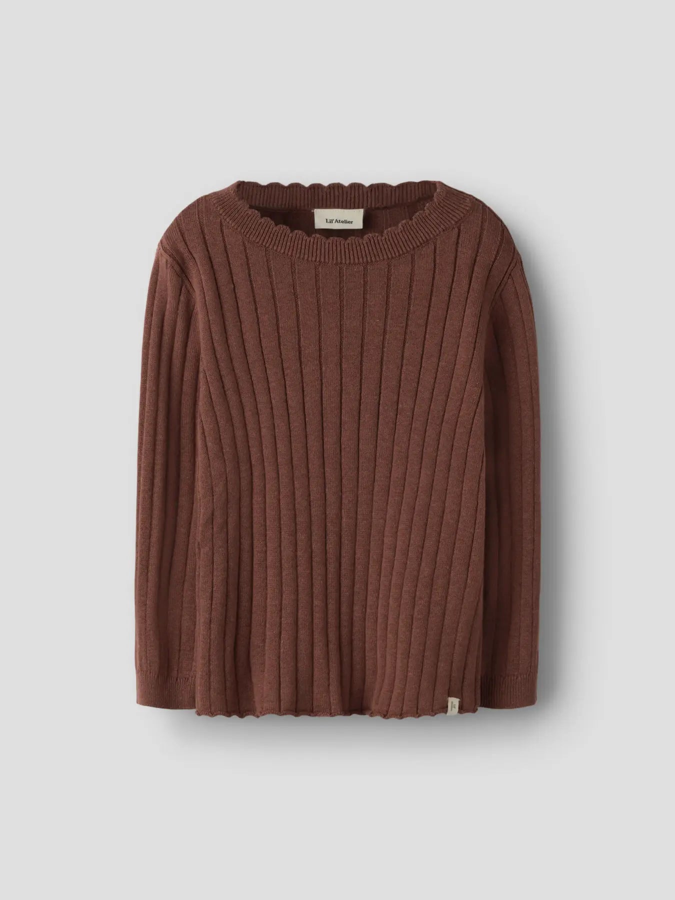 Lil'Atelier - knit top Nelsan - mahogany