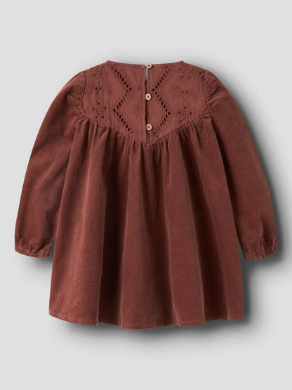 Lil'Atelier - corduroy dress Onellas - mahogany