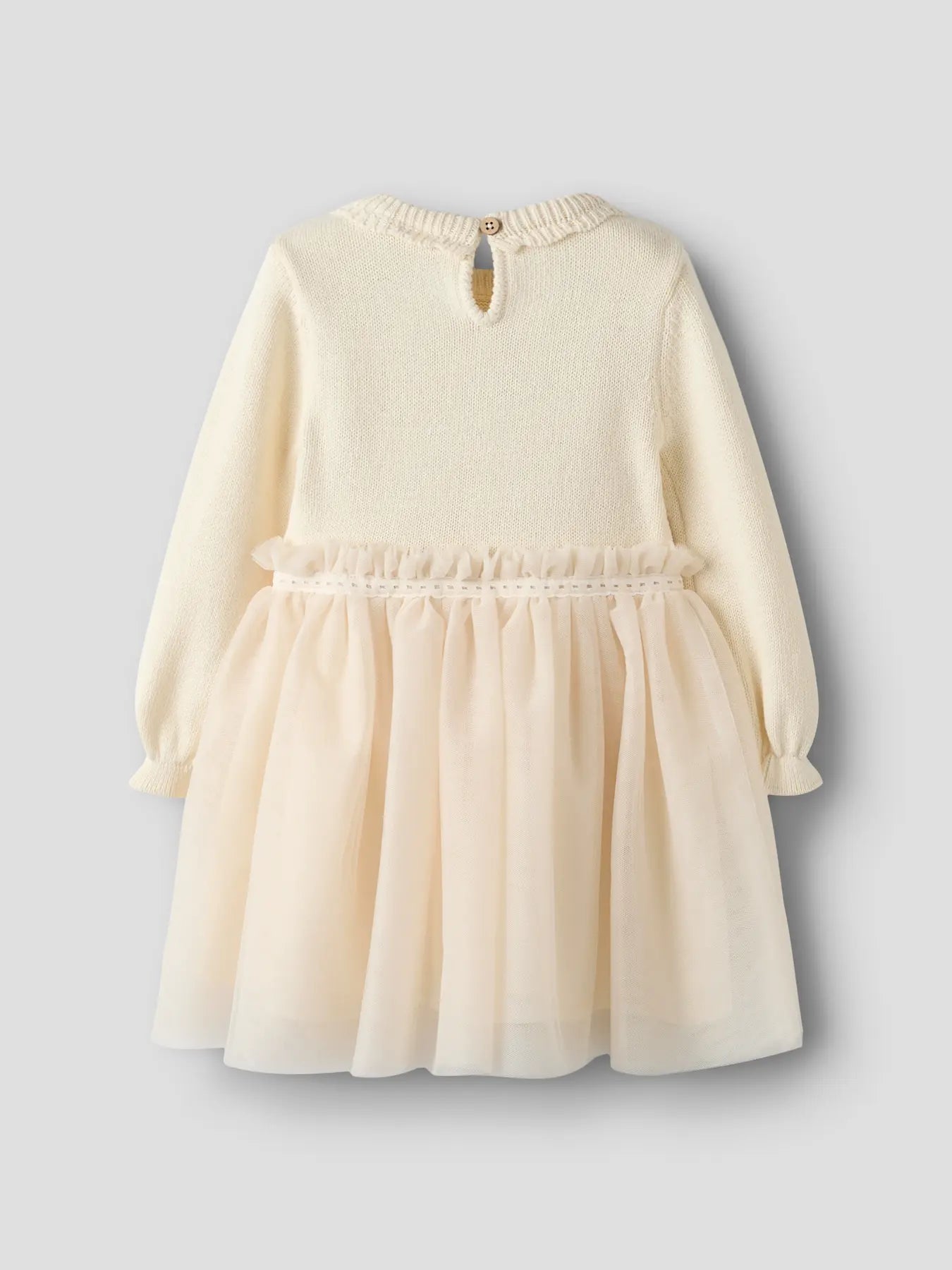Lil'Atelier - knit tule dress - pistachio shell