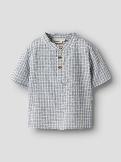 Lil'Atelier - woven shirt - coconut milk square