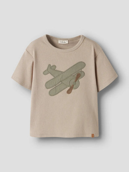 Lil'Atelier - shirt glider plane - oxford tan