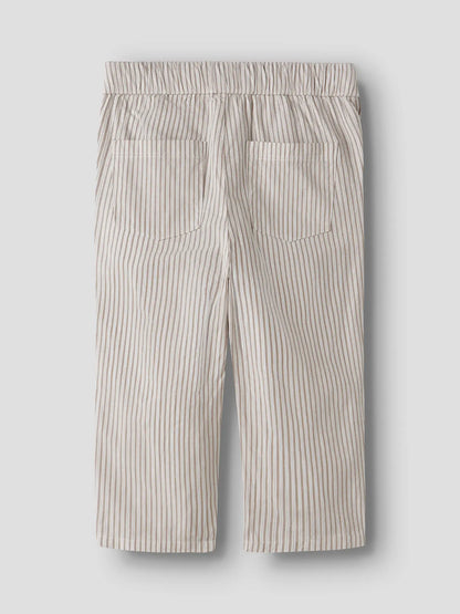 Lil'Atelier - loose pants stripe - coca mocha