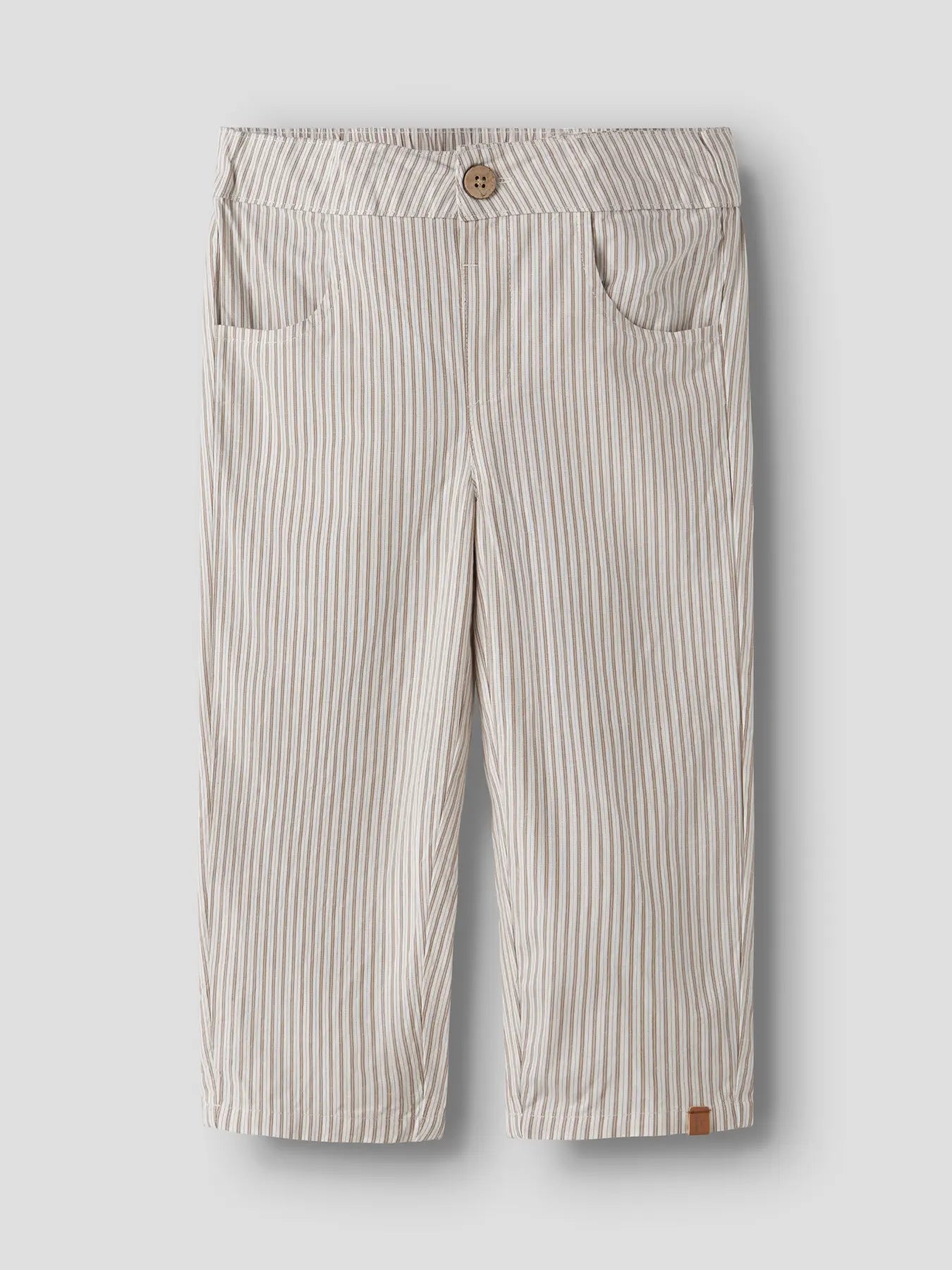 Lil'Atelier - loose pants stripe - coca mocha