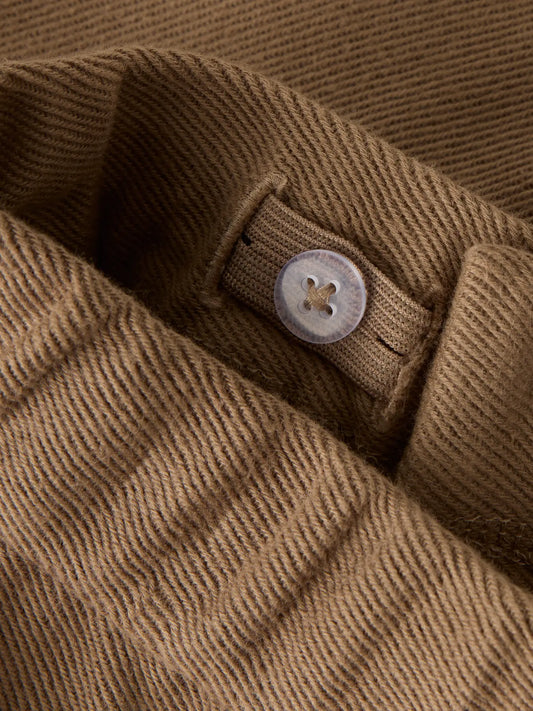 Lil'Atelier - twill shorts regular fit - shitake brown