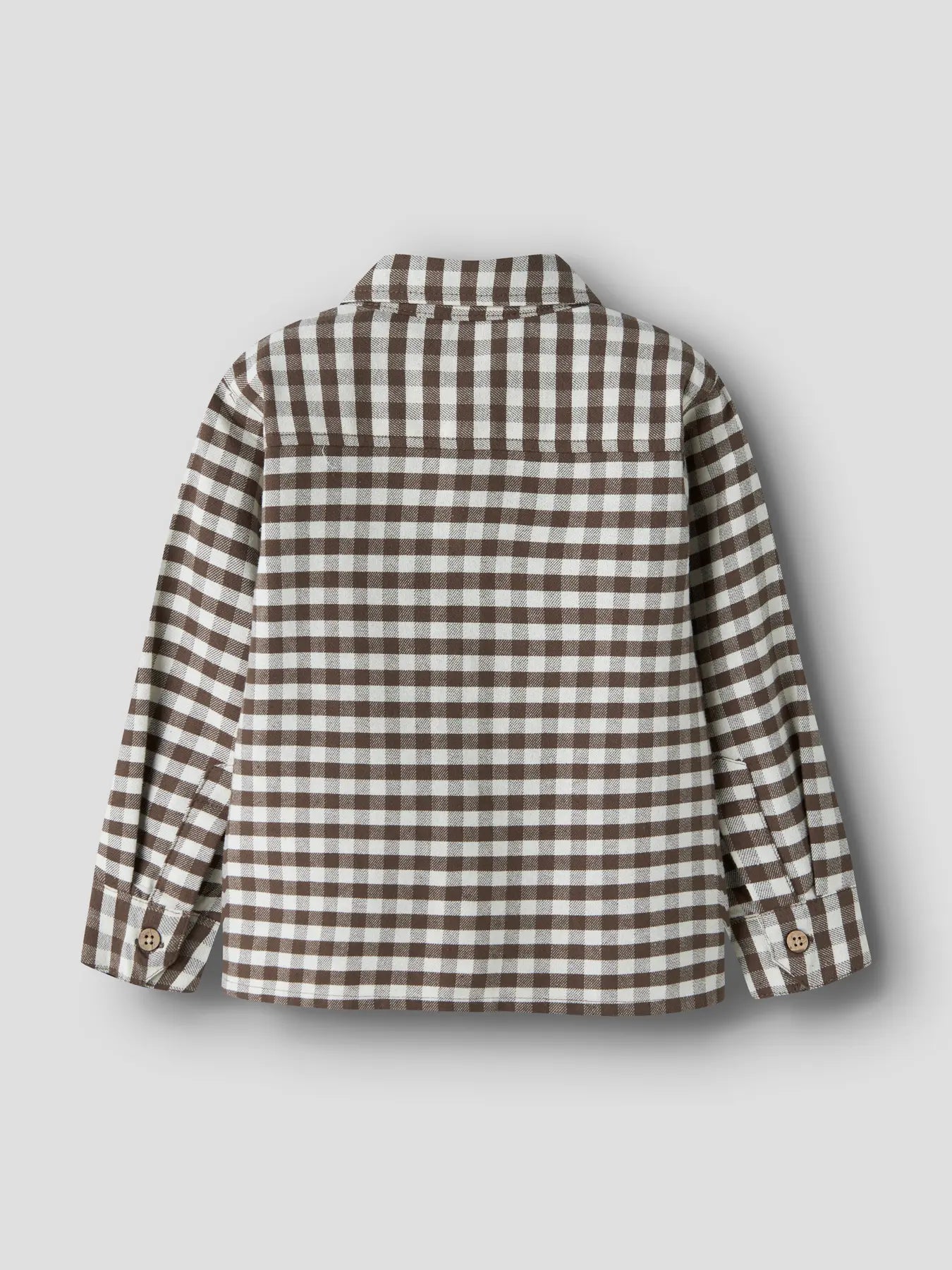 Lil'Atelier - gingham blouse Noki - teak brown