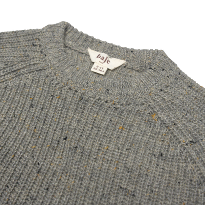 Knitted longsleeve sweater Newick ~ dark grey nappy