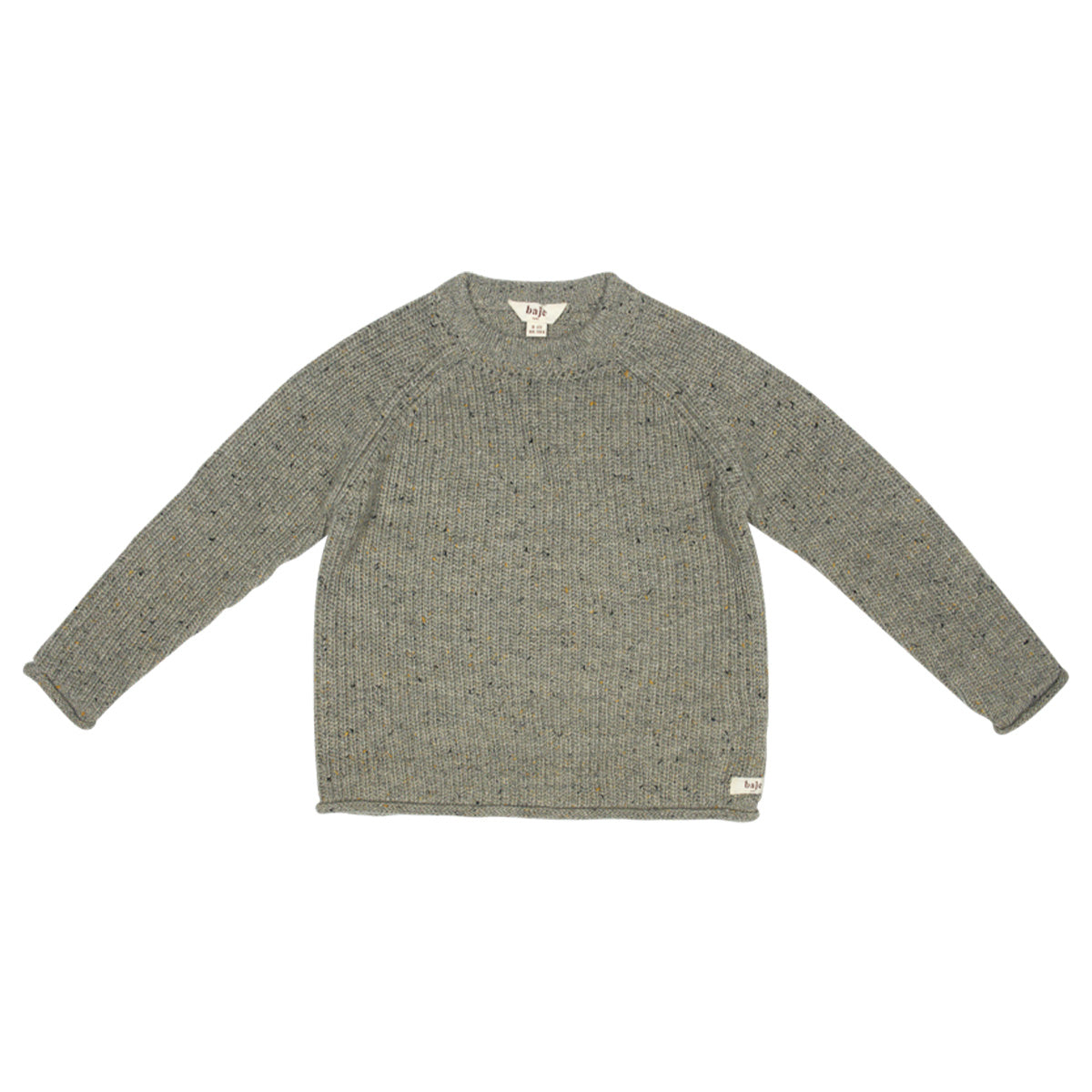 Knitted longsleeve sweater Newick ~ dark grey nappy