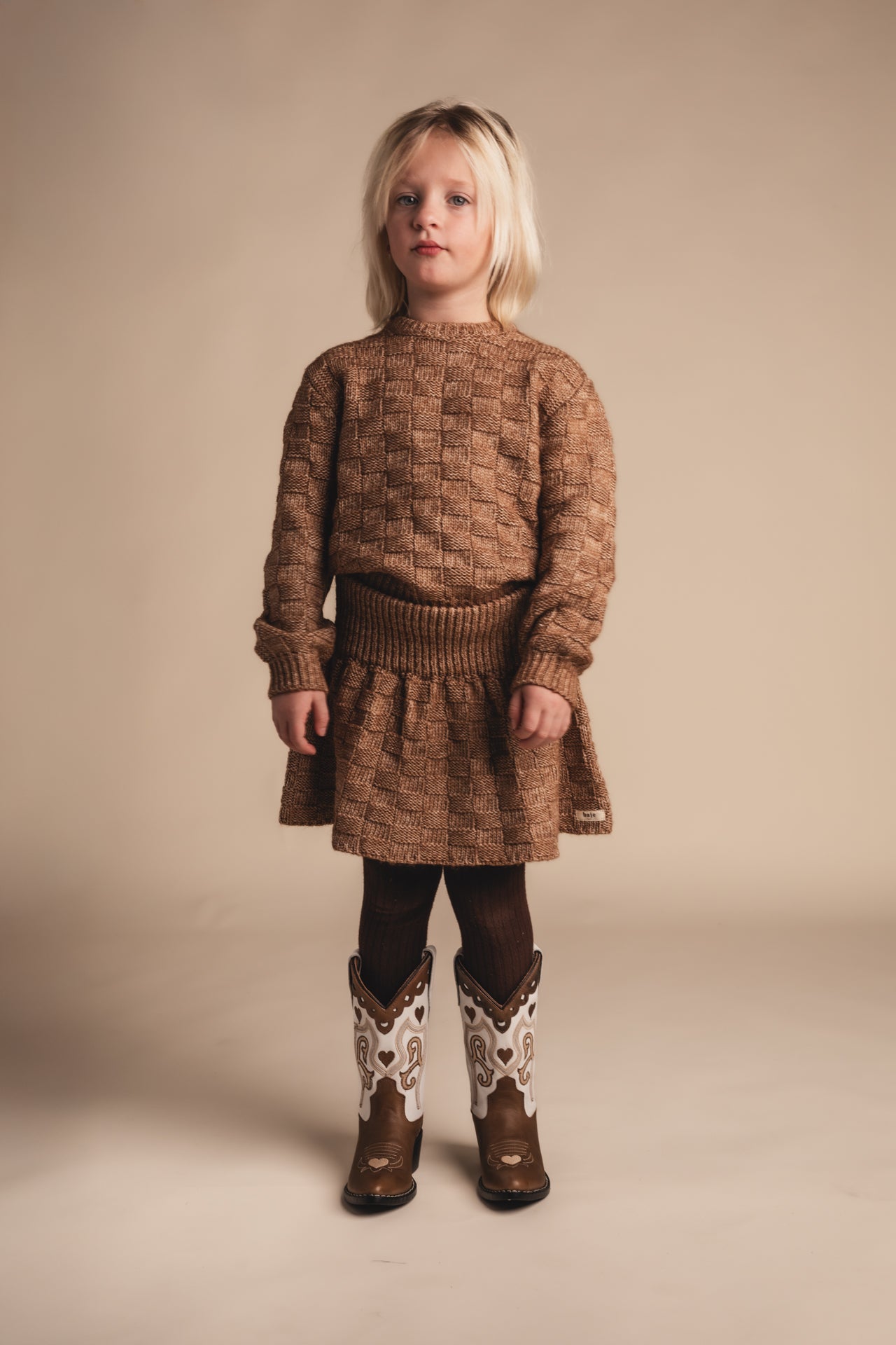 Baje Studio - sweater Veza - copper brown