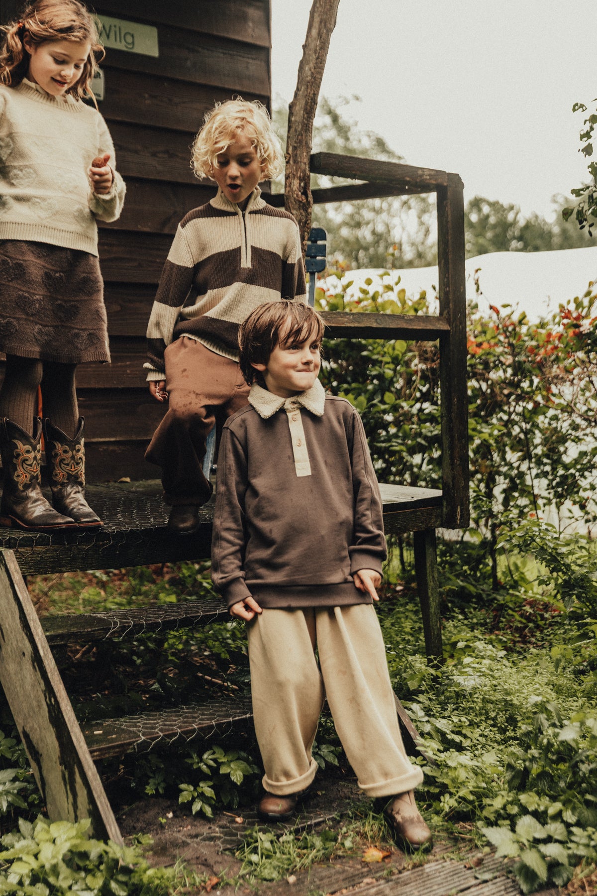 Baje Studio - polo sweater Nox - brown dark