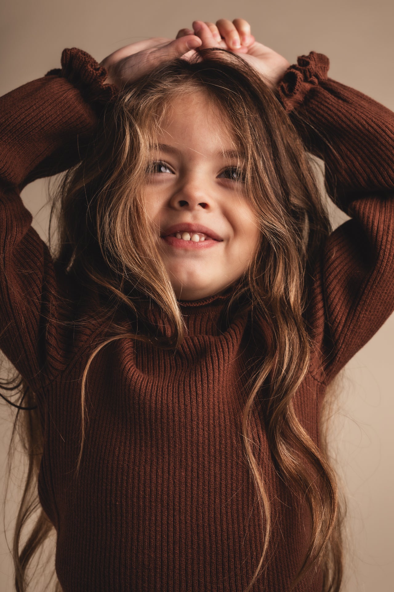 Baje Studio - knitted top Nula - copper brow
