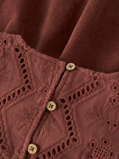 Lil'Atelier - corduroy dress Onellas - mahogany