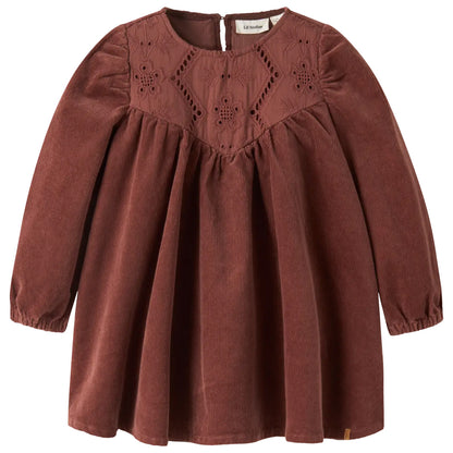 Lil'Atelier - corduroy dress Onellas - mahogany