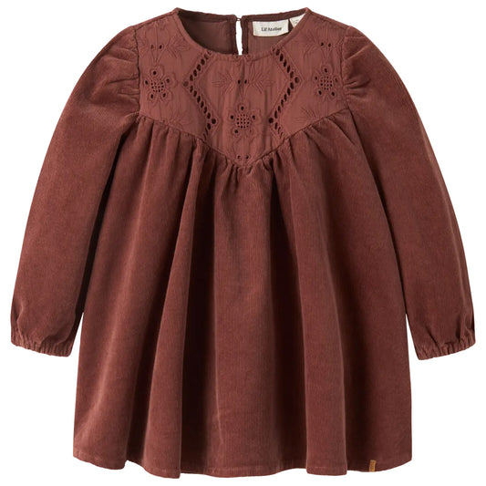 Lil'Atelier - corduroy dress Onellas - mahogany