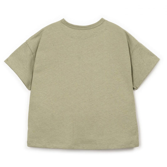 Play Up - T-shirt with front pocket - khaki green