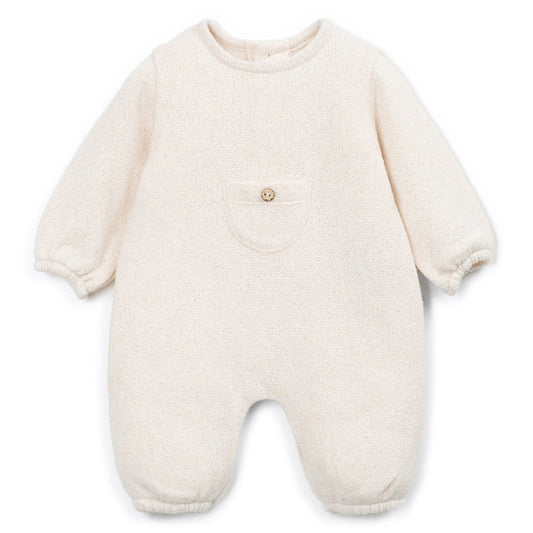Play Up - jersey jumpsuit - sketches beige