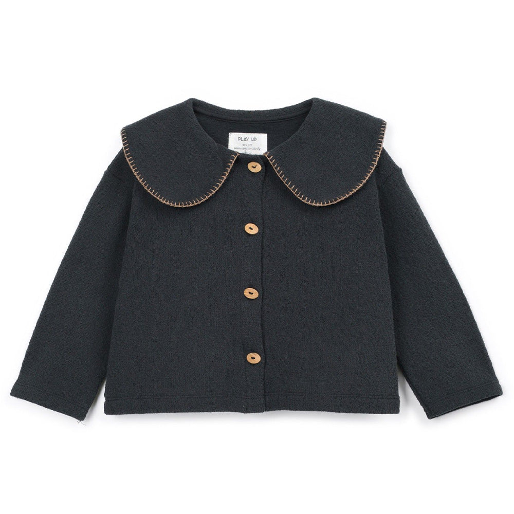 Play Up - cardigan with collar - cocoon anthracite