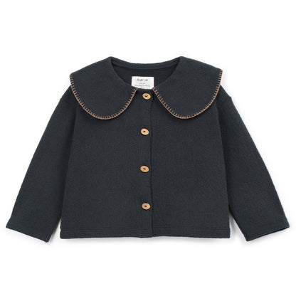 Play Up - cardigan with collar - cocoon anthracite