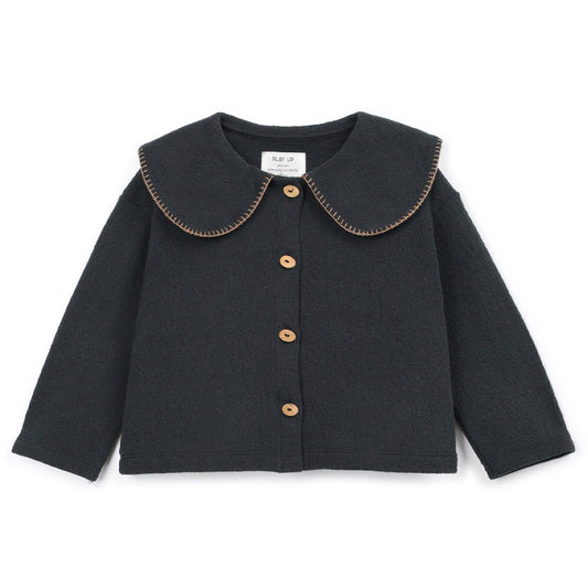 Play Up - cardigan with collar - cocoon anthracite