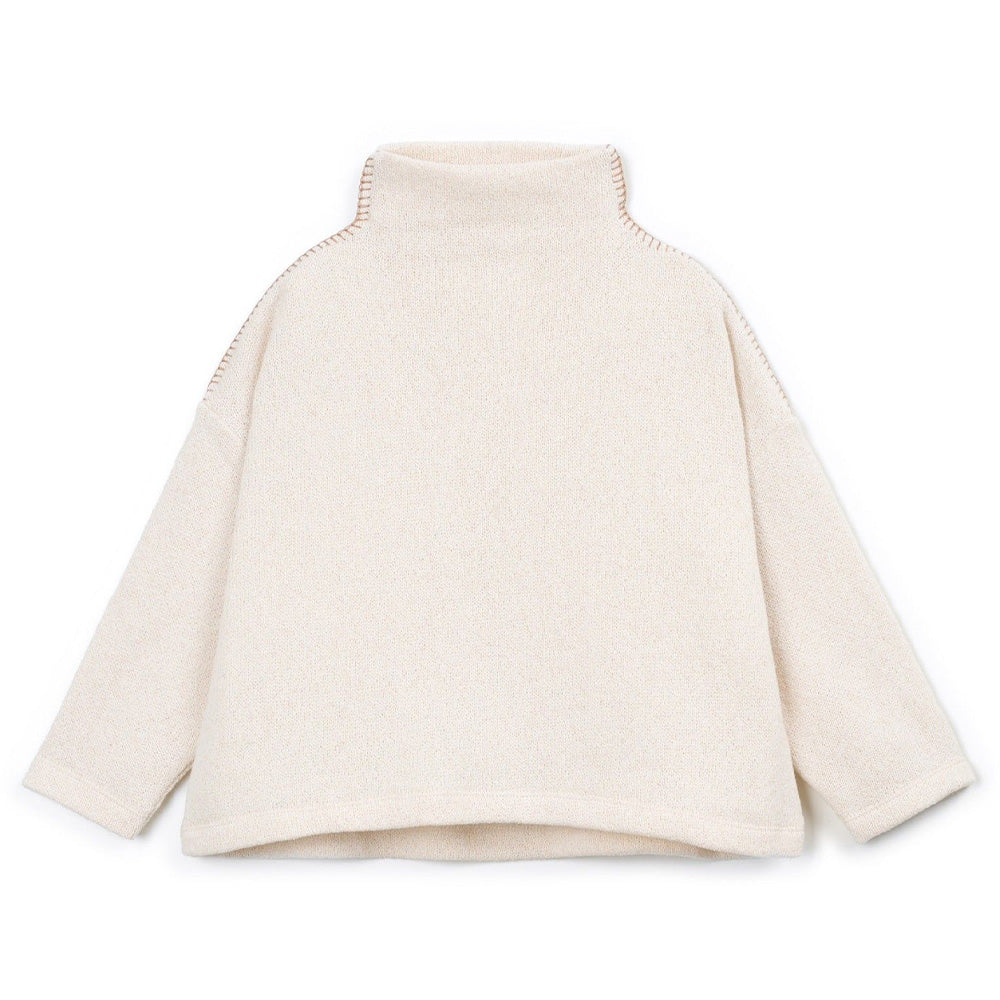 Play Up - turtle neck sweater - sketches beige